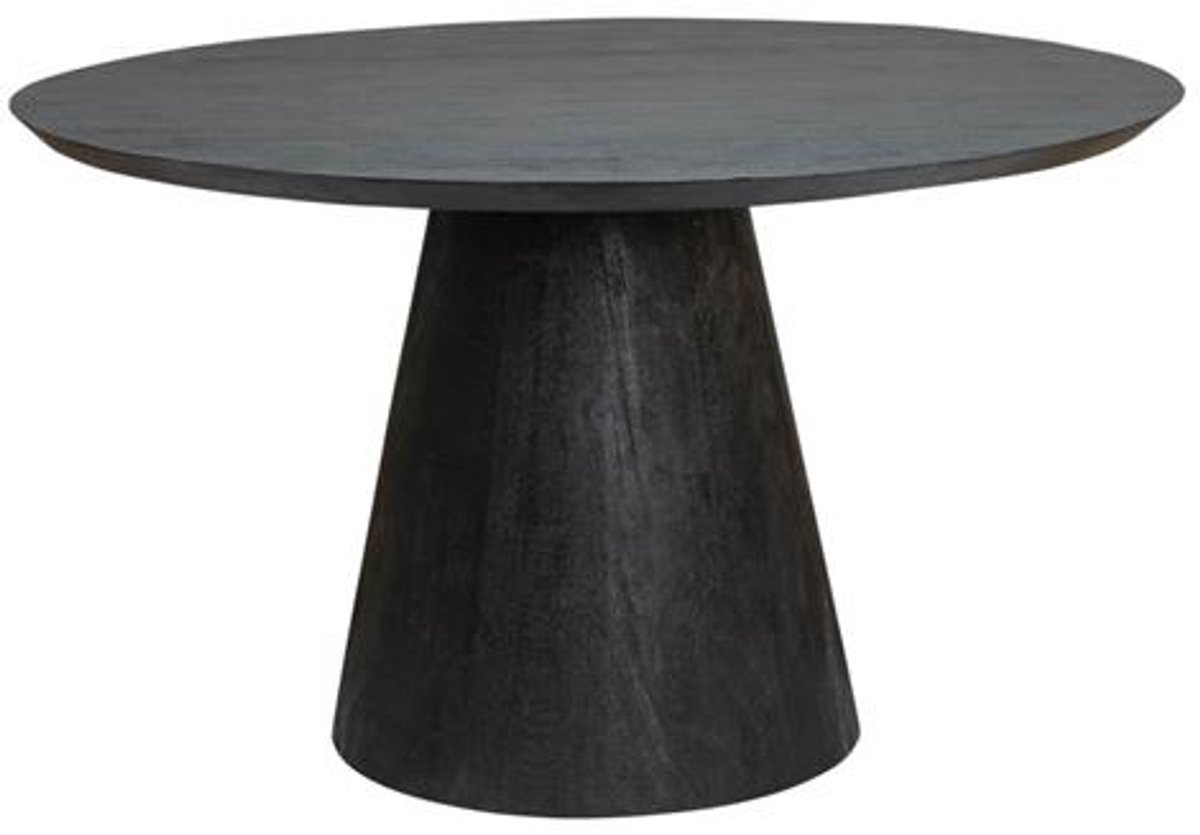 Tower Living Premana round diningtable - 130x130 - black Zwart