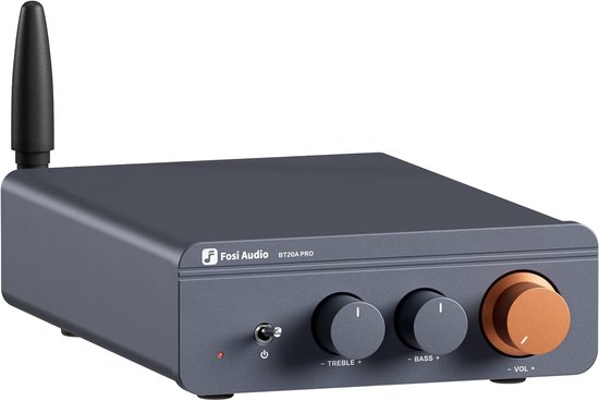 Fosi Audio BT20A Pro Bluetooth - 2.0 versterker - 300W x2 - Klasse D Amp