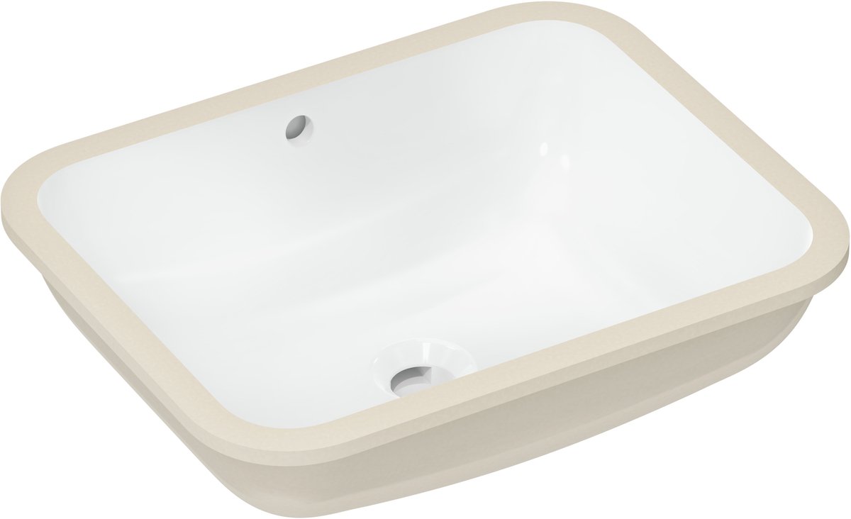 Hansgrohe Xuniva Q - Onderbouw wastafel, 45x35 cm, met overloop, wit 60154450