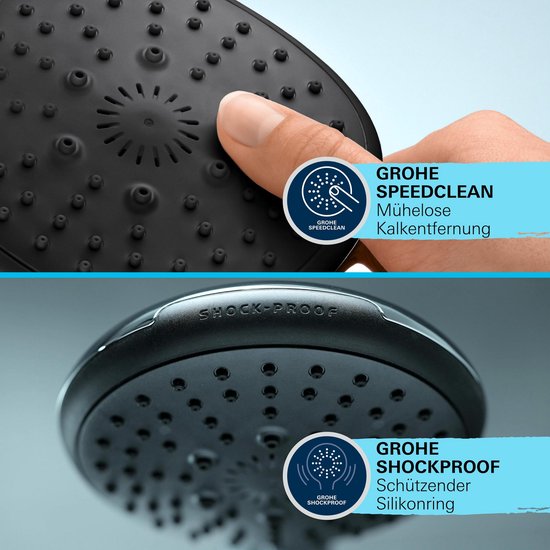 GROHE QuickFix Vitalio Comfort 110 handdouche - 3 straalsoorten - Waterbesparend - Chroom