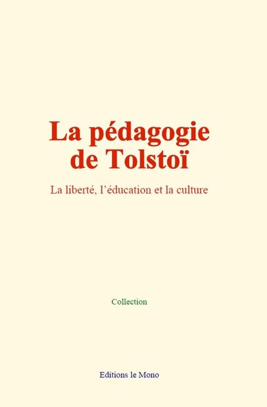 La pédagogie de Tolstoï - cover