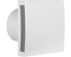 Badkamer Ventilator Witte Stille Afzuigventilator - Muurventilator 100mm Ø voor Keuken Garage Toilet