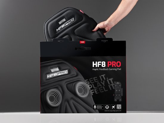Next Level Racing HF8 Pro - Haptic Feedback Gaming Pad - 8 Zones