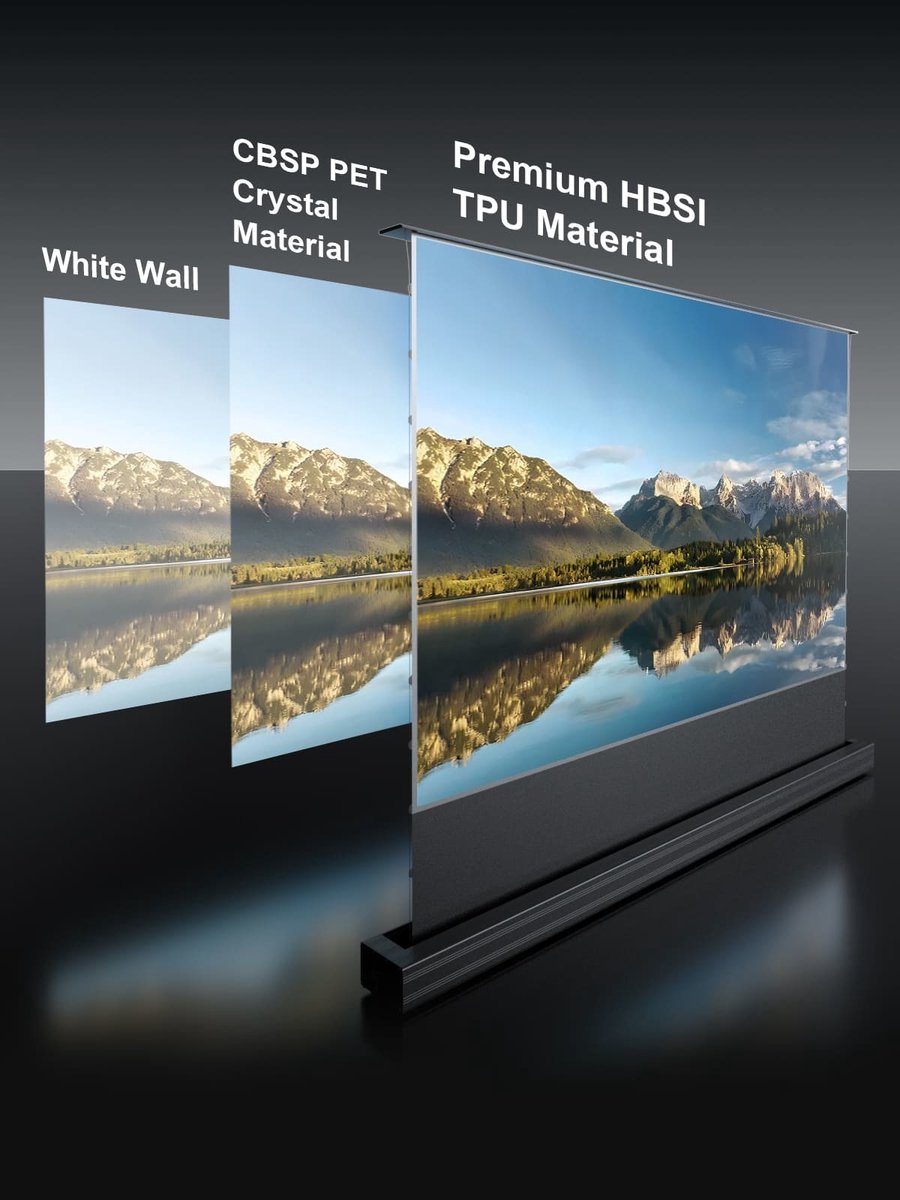 AWOL Vision vloer opstijgend home cinema ALR scherm, 120.