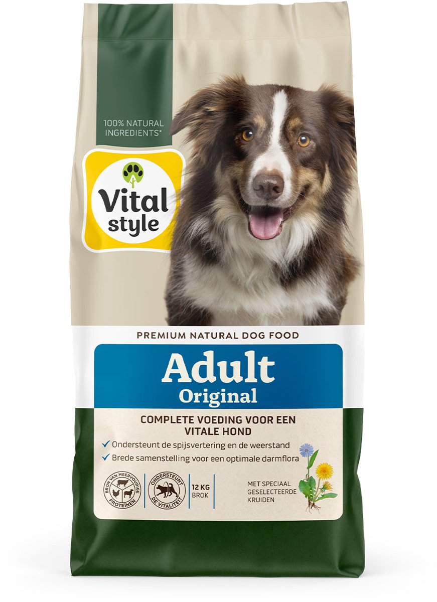 Vitalstyle Adult Original Hondenvoer 12 kg