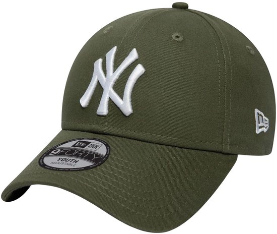 New York Yankees Cap Kind - Khaki Groen - 6 tot 12 jaar - Verstelbaar - New Era Caps - 9Forty Kids - NY Pet Kind - Petten - Pet Kind - Kinderpet - Pet Kinderen Jongens