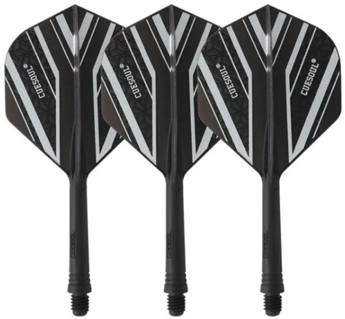 Cuesoul - Tero Flight System AK5 Rost Black Pattern - Black Standard - Dart Flights M