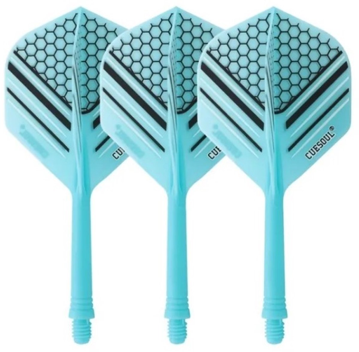 Cuesoul - Tero Flight System AK5 Rost Honnycombs Pattern - Blue Standard - Dart Flights M