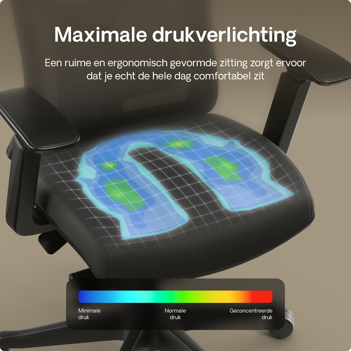 Desktronic SitPro - Ergonomische bureaustoel met 10 instelingen thumbnail 3