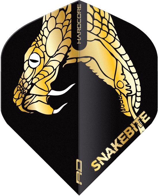 Red Dragon Peter Wright Hardcore Premium Snakebite Gold Snake - Dart Flights van Merkloos — afbeelding 3