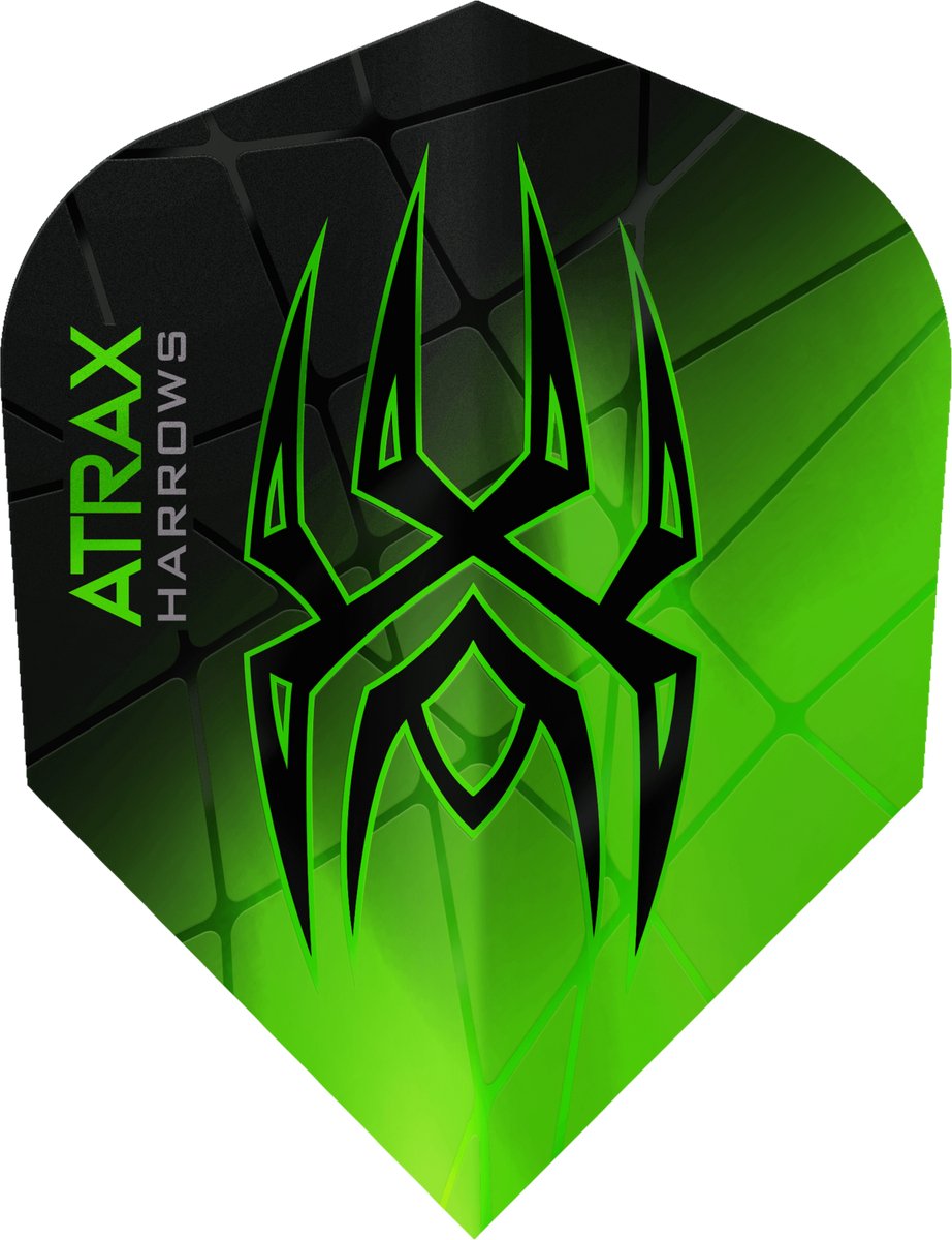 Harrows Atrax Green NO6 - Dart Flights