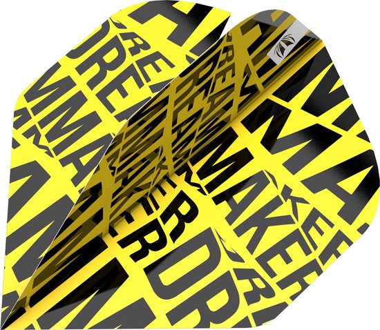 Target Dimitri van den Bergh Brass Dartflights - Geel van Target — afbeelding 2