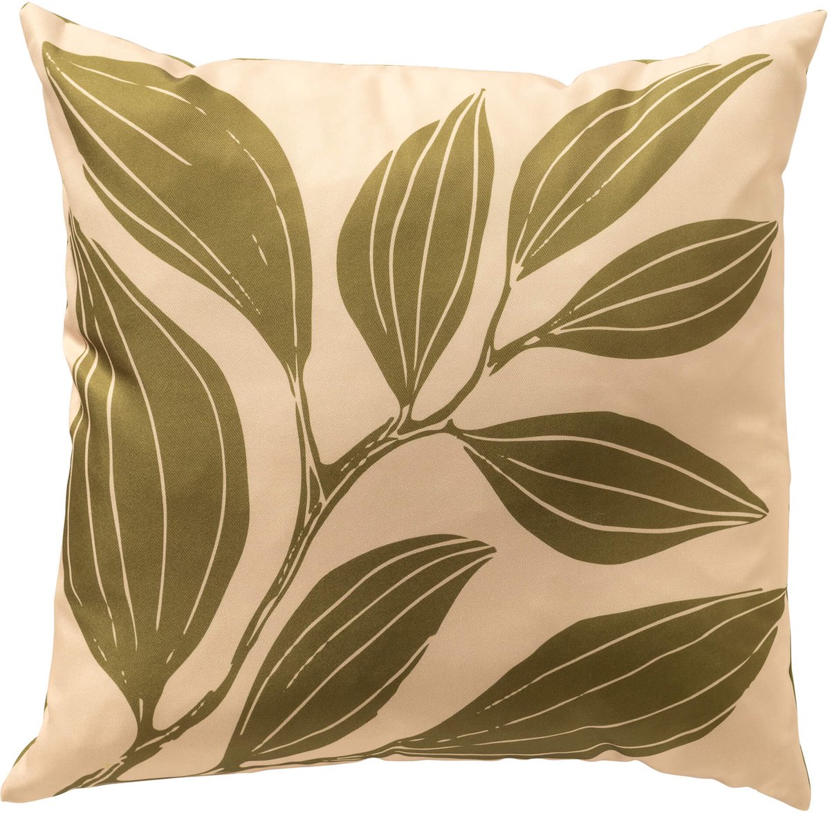Textino - LAURENS - buitenkussen 45x45 cm - Semolina - beige, groen