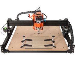 300w Cnc Bovenfrees, 3-Assige Grbl Besturing voor Hout Graveren, Uitsnijden en Frezen,400 X 400 X 60 mm Werkgebied, 1200 Tpm,voor Hout, Acryl, Mdf, Pvc, Kunststof en Schuim