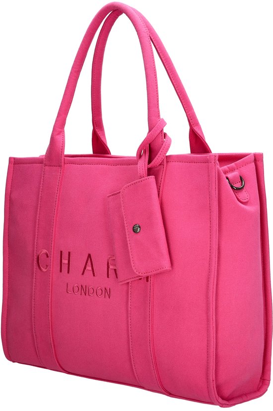 Charm London Bond Laptoptas 15,6 inch (34.5x19.4 cm) - Fuchsia