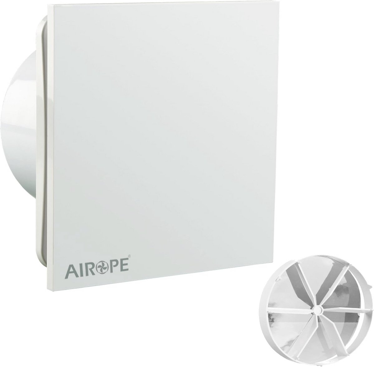 Ventilator 100 mm voor Badkamer en Keuken - Luchttrekker met Terugslagklep, Stil en Energiebesparend