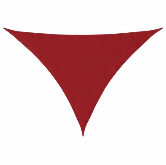 vidaXL Parasol Triangle 3 x 3 x 3 m Tissu Oxford Rouge