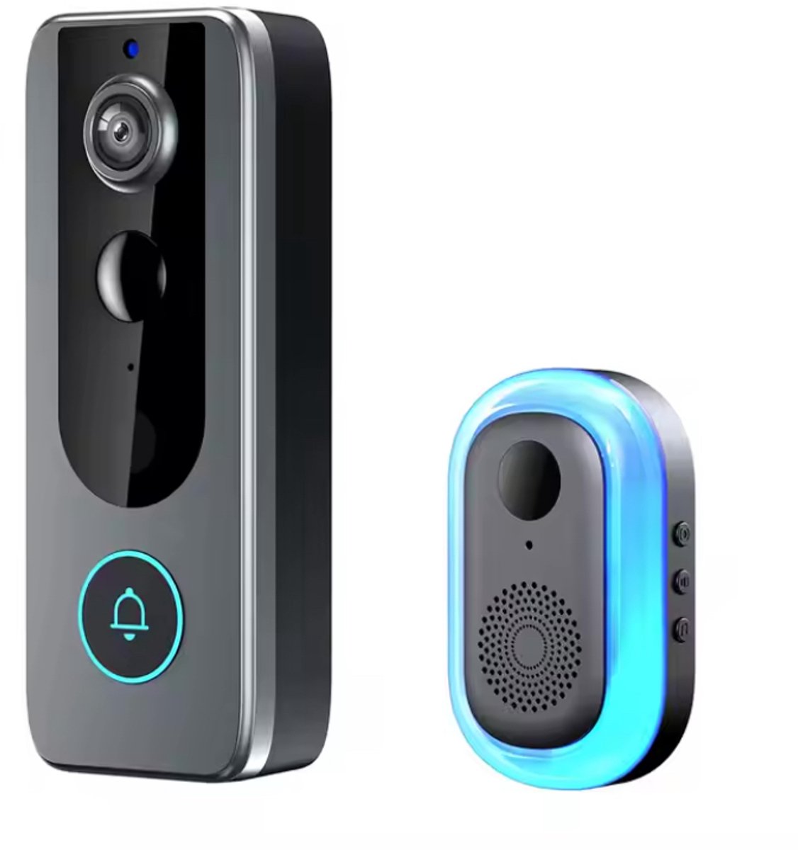 Afbeelding 2 van Smart Video Deurbel met Camera - Slimme Deurbelset - Bewegingsdetectie, Nachtzicht, Waterdicht - Full HD 1080P - Lange Batterijduur - Smart Video Doorbell - Deurbellen met Camera