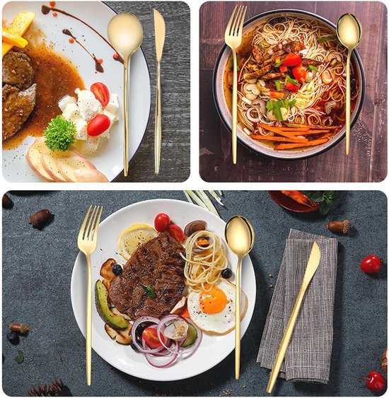 Mizu Brilliant Gold | 24-delige bestekset - Mizu Home Mizu Brilliant Gold | 24-delige bestekset - Mizu Home