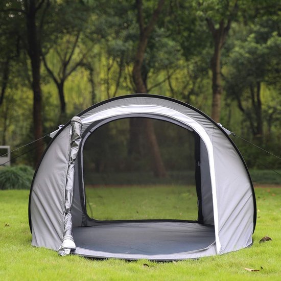 Automatische pop-up tent, lichtgewicht 2 persoons tent, winddicht waterdicht, perfect voor strand, buiten, reizen, wandelen, kamperen, jagen, vissen, enz