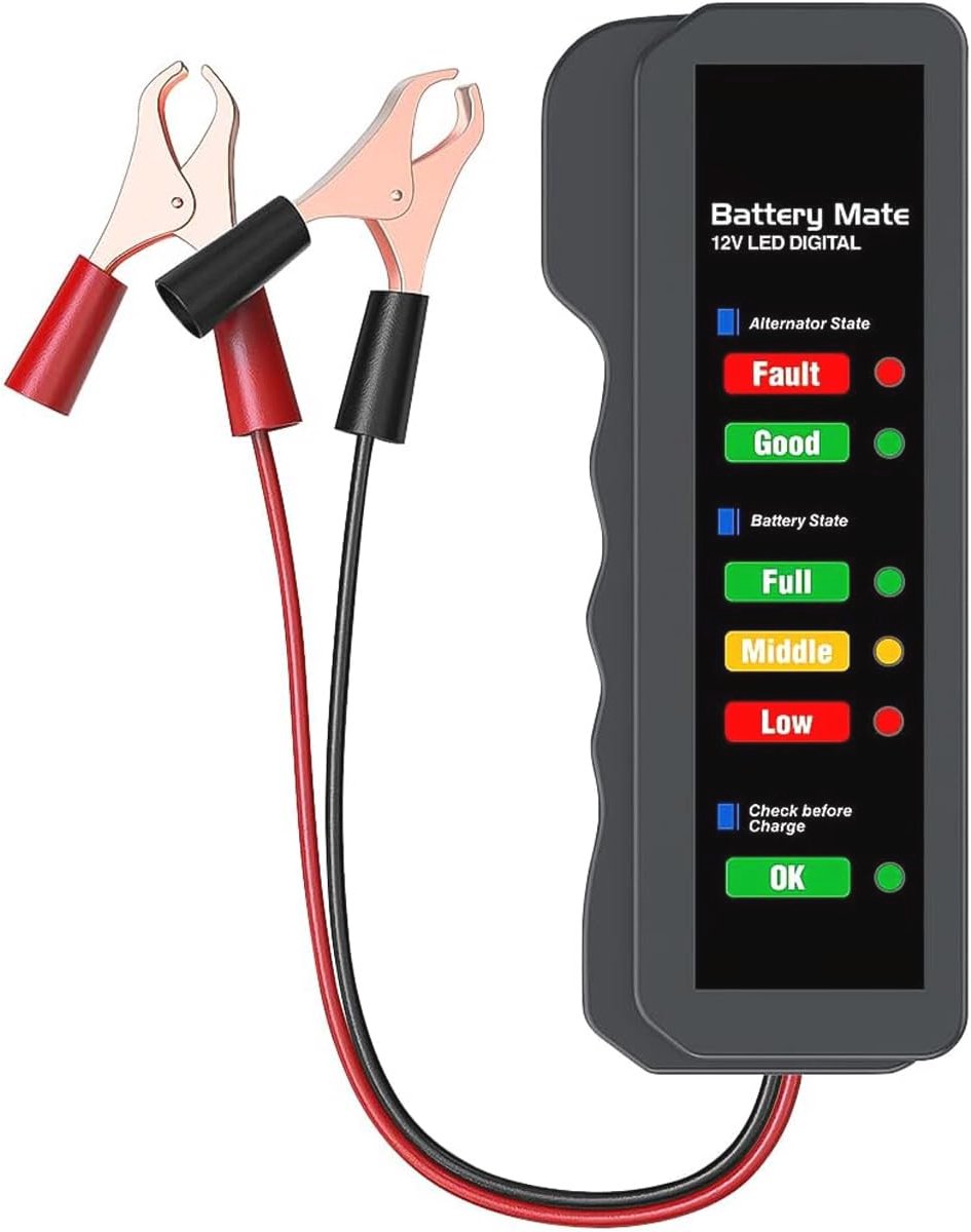 12V auto accutester en dynamotester voor batterij en opladen