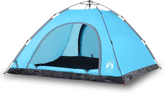 vidaXL - Tent - 5-persoons - snelontgrendeling - blauw