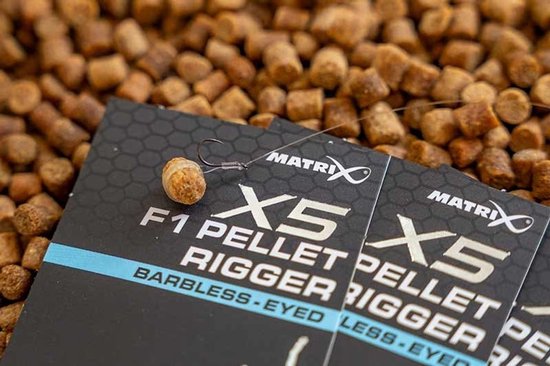 Matrix X5 F1 Pellet Rigger Eyed-Barbless (10 pcs) - Maat : 16 van Matrix — afbeelding 2
