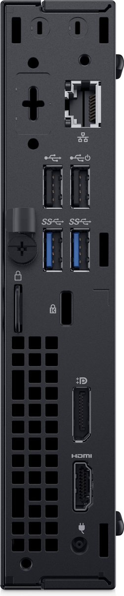 DELL OptiPlex 3070 DDR4-SDRAM i3-9100T MFF Intel® Core™ i3 8 GB 256 GB SSD Windows 10 Pro Mini PC Zwart thumbnail 3