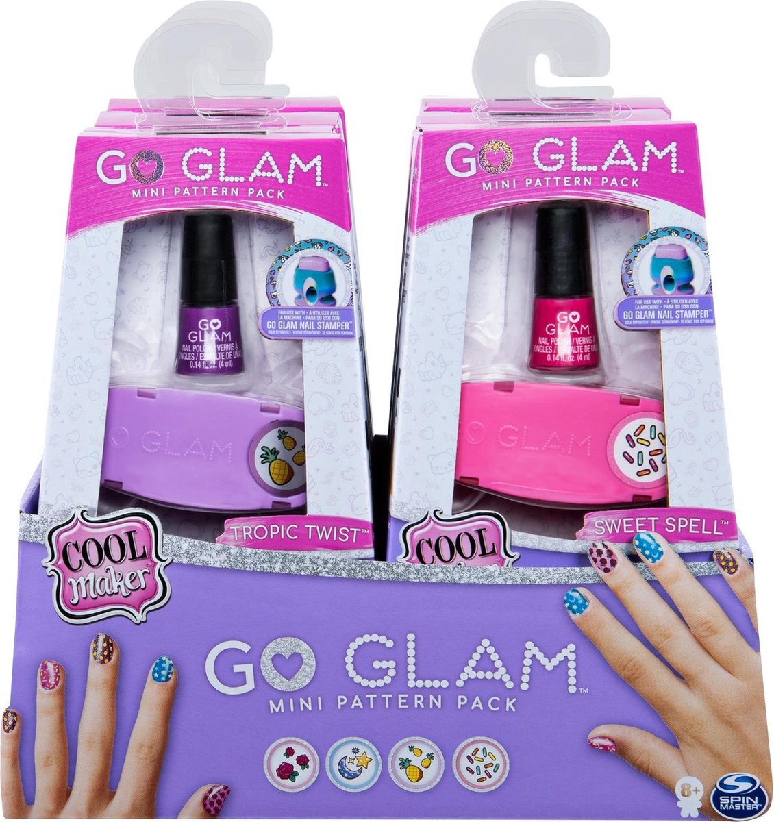 Cool Maker, GO Glam U-nique Salon de manucure métallique avec 200 icônes et motifs, 4 vernis, tampon et séchoir, kit d'ongles pour filles, exclusivité Cool Maker, GO Glam U-nique Salon de manucure métallique avec 200 icônes et motifs, 4 vernis, tampon et séchoir, kit d'ongles pour filles, exclusivité