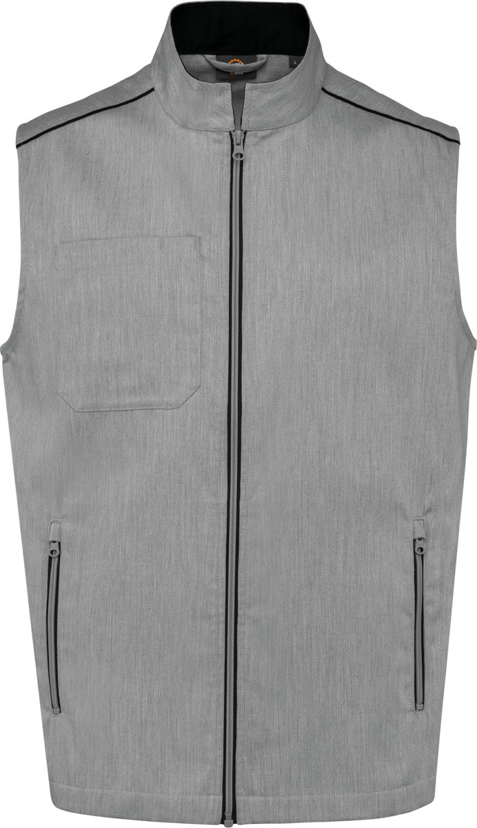 WK. Designed To Work Gilet Day To Day WK6148 - Marl Oxford Grey / Black - 3XL