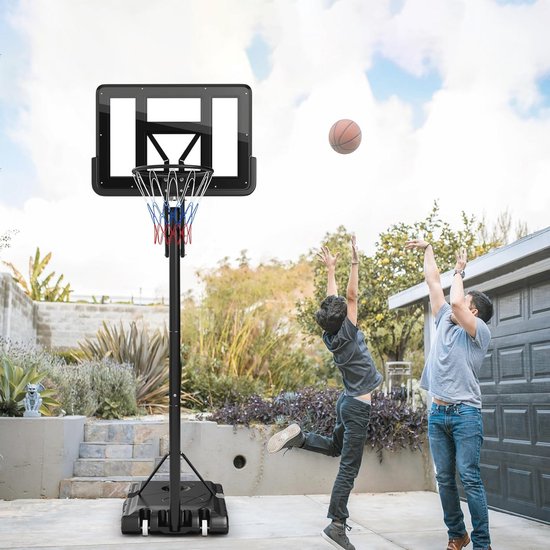 Mixara Basketbalkorf voor kinderen, basketbalkorf voor buiten, met 4