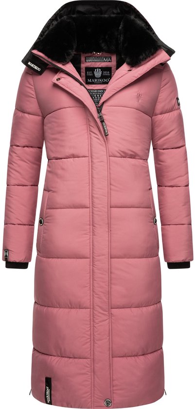 Marikoo Reliziaa - Veste d'hiver confortable et coupe-vent Femme - Adulte - À capuche - Rose foncé - XXL