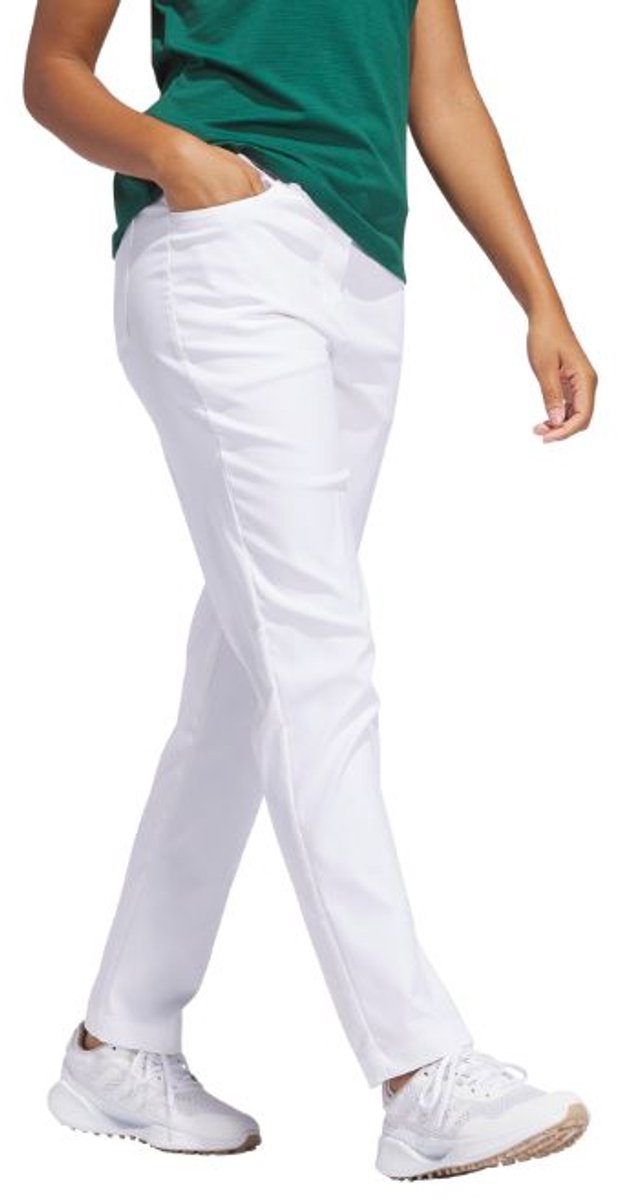Adidas W Ultimate 5 Pocket Dames Golfbroek Wit van adidas — afbeelding 4