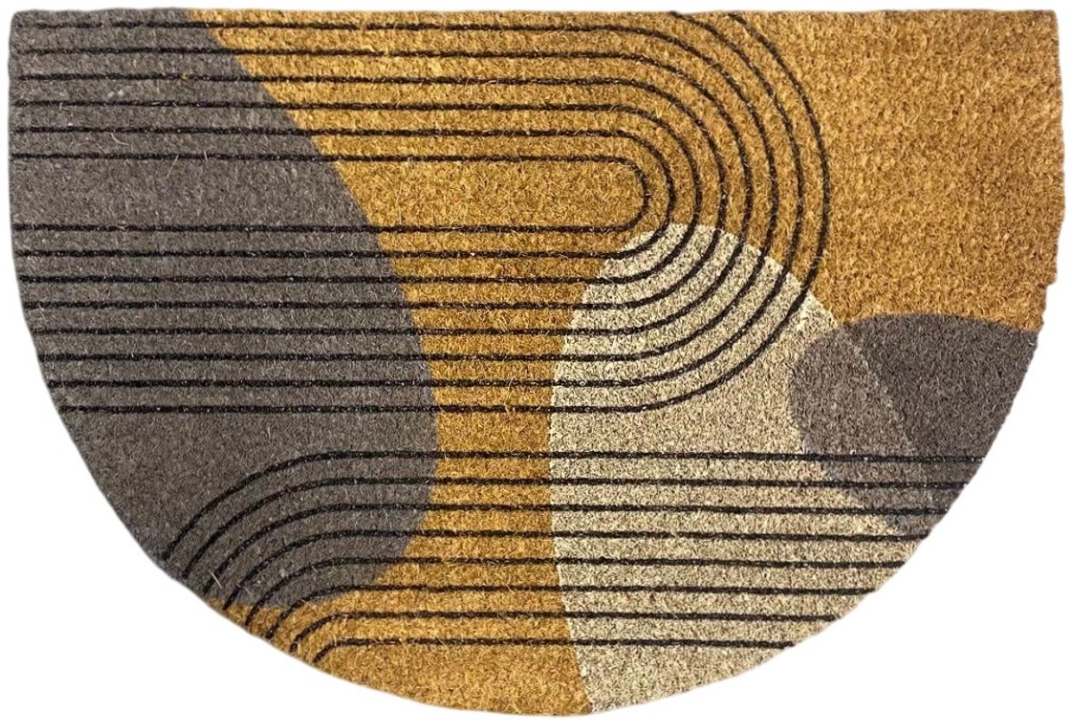 MD-Entree MD Entree - Deurmat - Kokosmat - Finesse -Rainbow Grey - 40 x 60 cm Meerkleurig