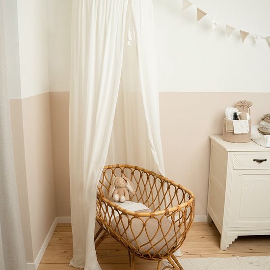 Little Dutch Klamboe - Maat - Klamboe kinderkamer Jongens & Meisjes - Soft White, Wit - Newborn Naturals — afbeelding 2