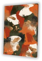 Composition de plans de couleurs abstraits et chaleureux - Toile de plans de couleurs - Formes sur toile - Art abstrait - Peintures sur toile industrielles - Art mural - Toile 40x60 cm