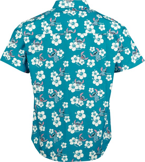 Chemise à manches courtes Lilo & Stitch Hawaii Flower pour homme - Multicolore - L