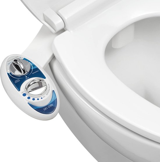 Luxe bidet, Neo 320 Mechanisch bidet met wc-aansluiting, zelfreinigende dubbele sproeier, warm en koud water