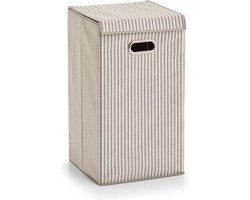 Zeller Gestreepte wasmand - 1-vaks - 60 liter