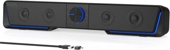 DailySupplies Soundbar PC Zwart Plug & Play - Soundbar - €79,95