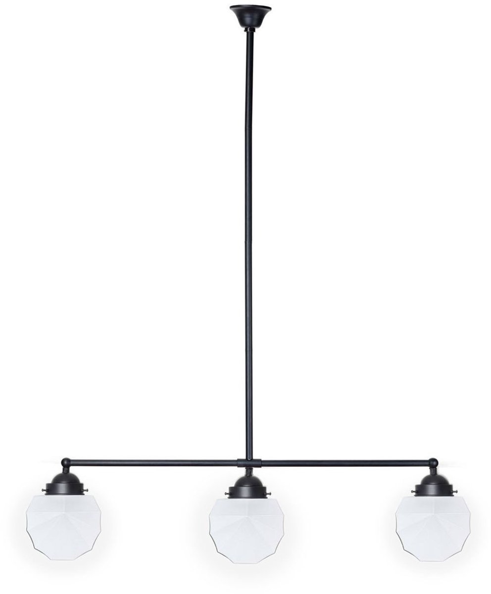 Coloured by Art Moonlight T-lamp 3 lichts Johanna - Art Deco Trade Zwart