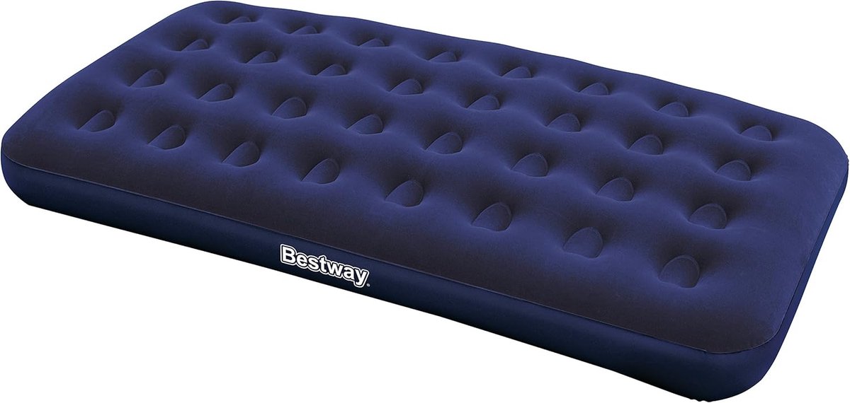 Flocked Luchtbed Eenpersoons Twin - Comfortabel en Duurzaam voor Buiten