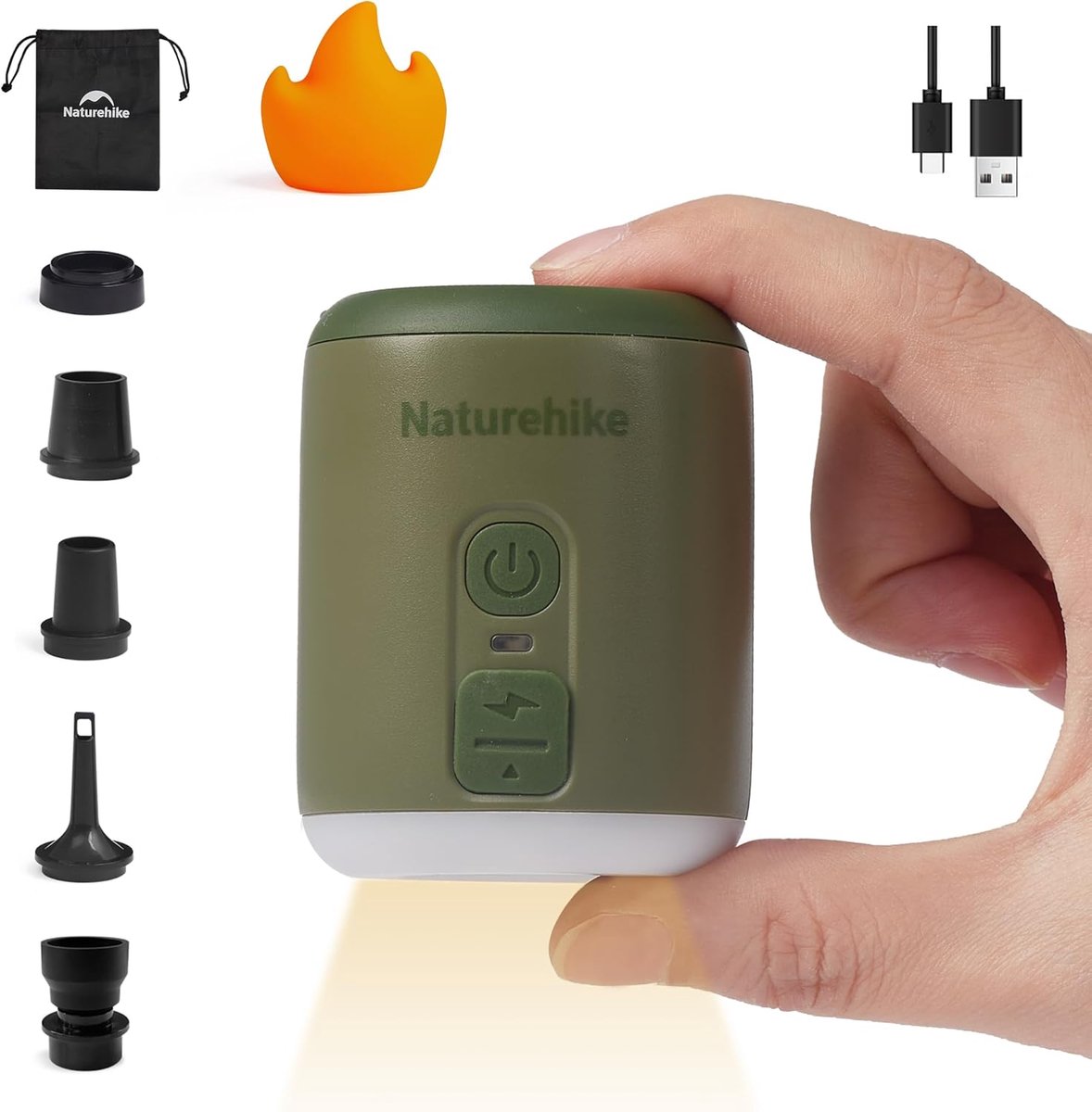 Draagbare Mini Luchtpomp met USB-C Oplading - Compact en Krachtig