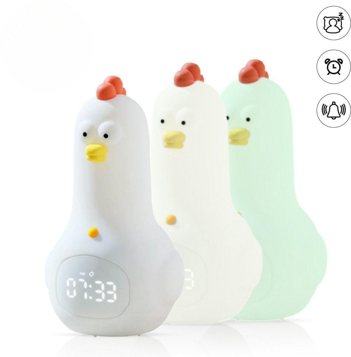 Bol.com Slaaptrainer Kinderen – Kinderwekker – Slaapwekker – Nachtlampje – Kinderwekker Digitaal – Kinderwekker Meisje – Kinderw... aanbieding