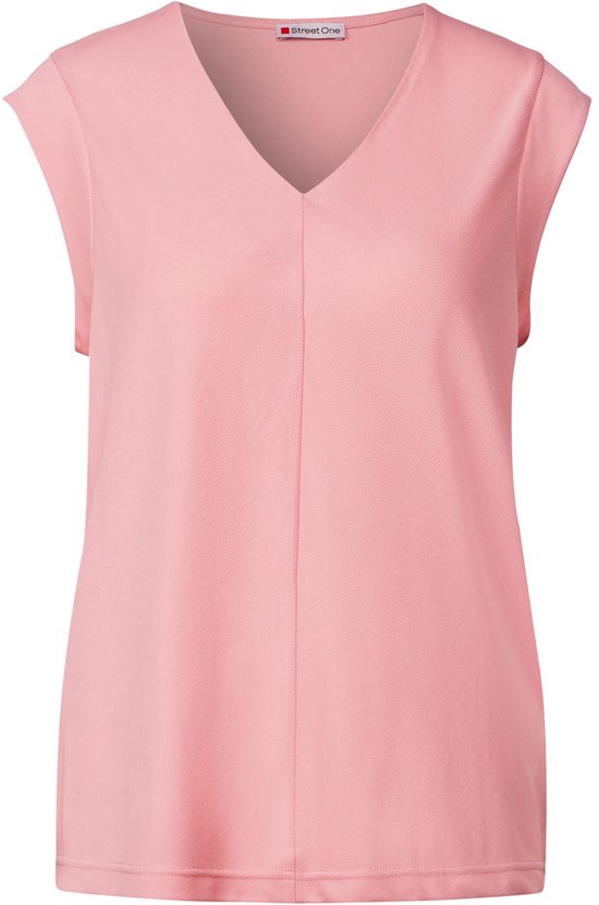 STREET-ONE Shirt im Silk Look für Damen in Rot | STREET-ONE