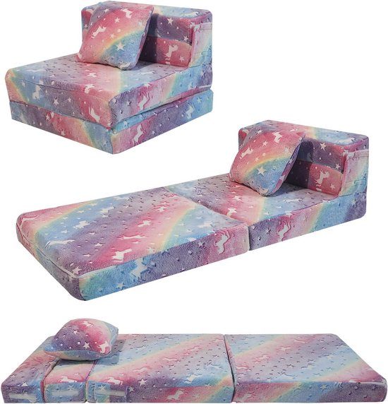 Kinderslaapbank, Peuter Vloer Matras Glow in The Dark, Baby Modulaire