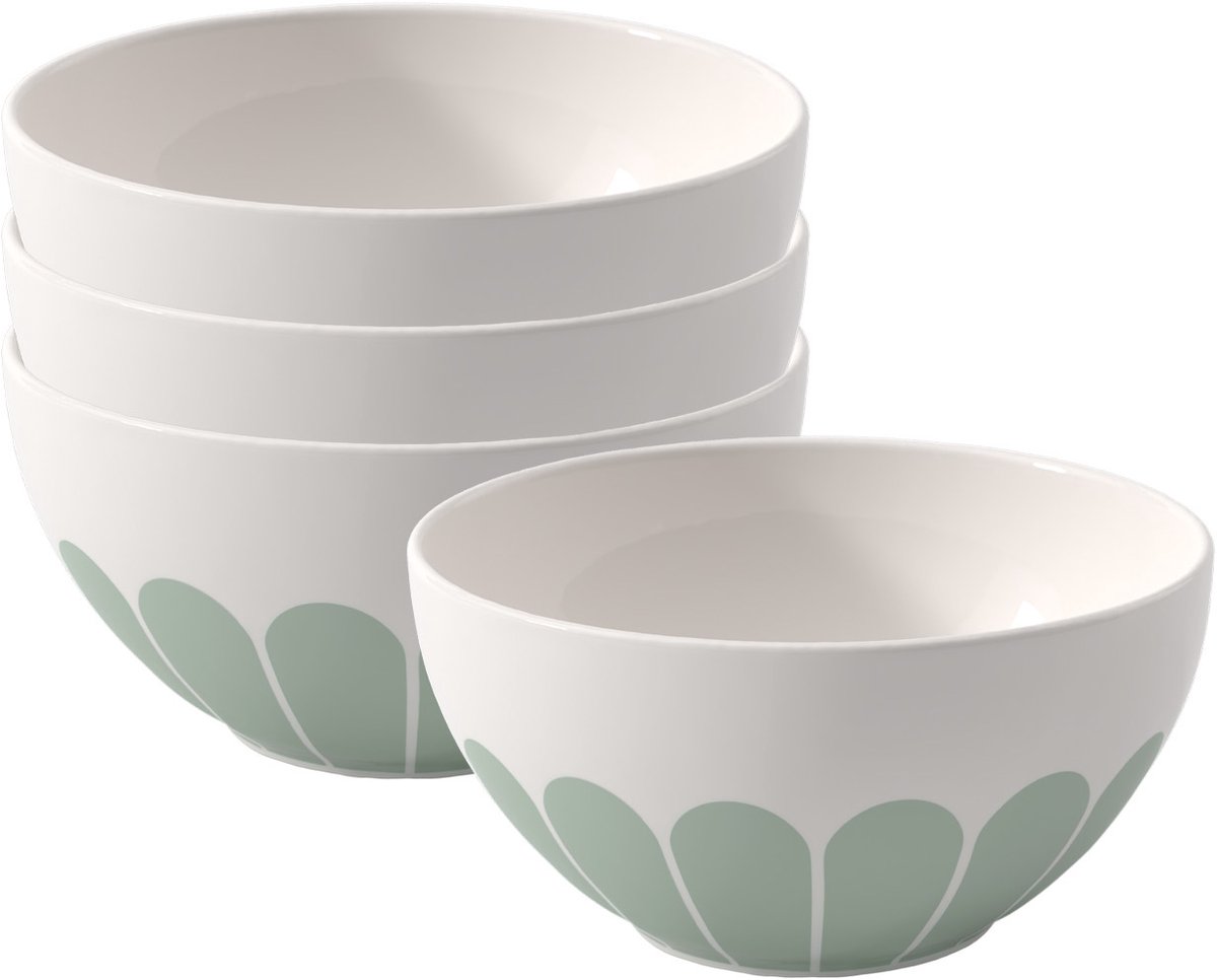 Müslischalen Fleur Couleur ø 14,1 cm Set van 4