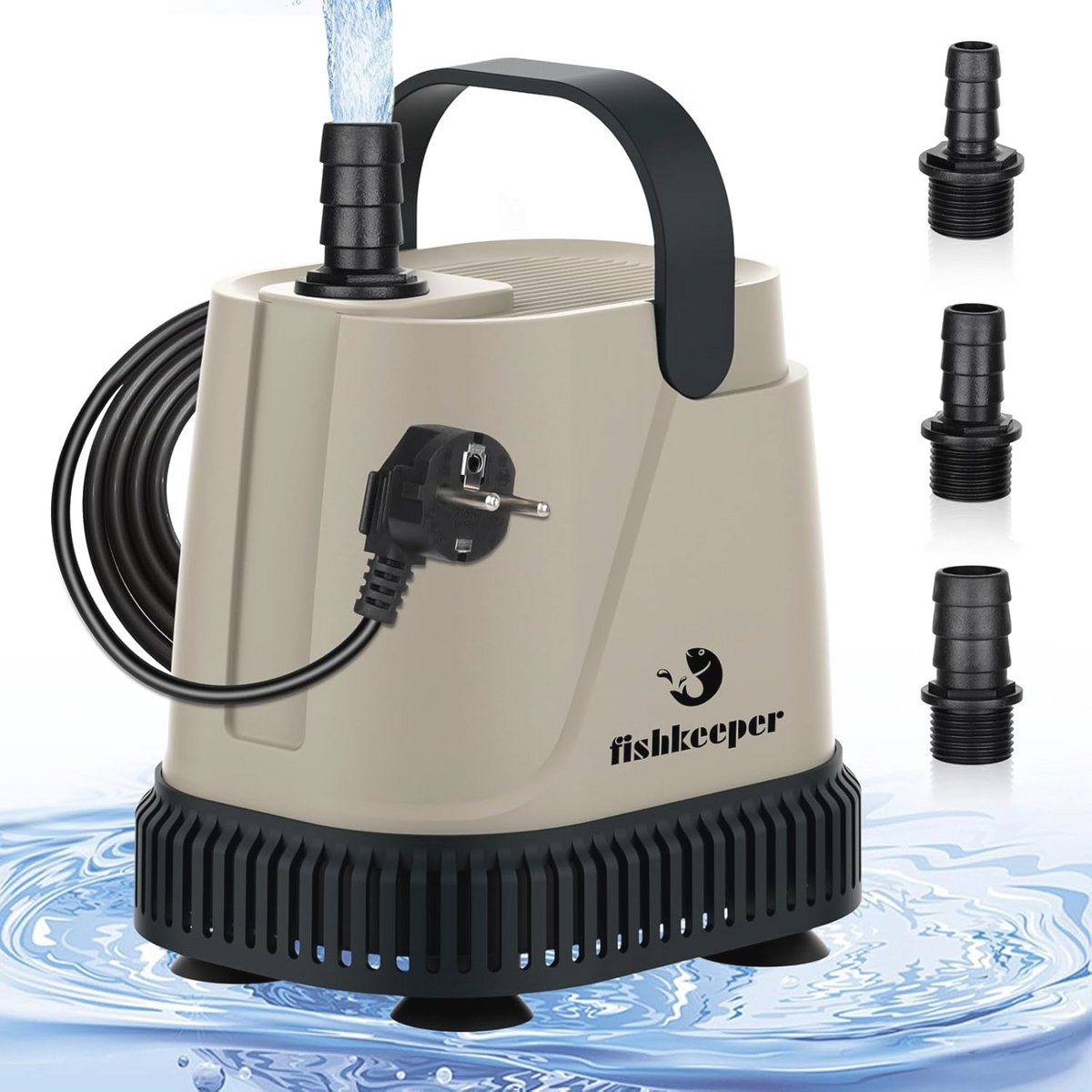 Onderwater Waterpomp voor Aquarium en Tuin - Instelbare 40W Pomp tot 3000 l/u