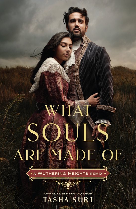 Een man en een vrouw in historische kledij, met de tekst "WHAT SOULS ARE MADE OF".