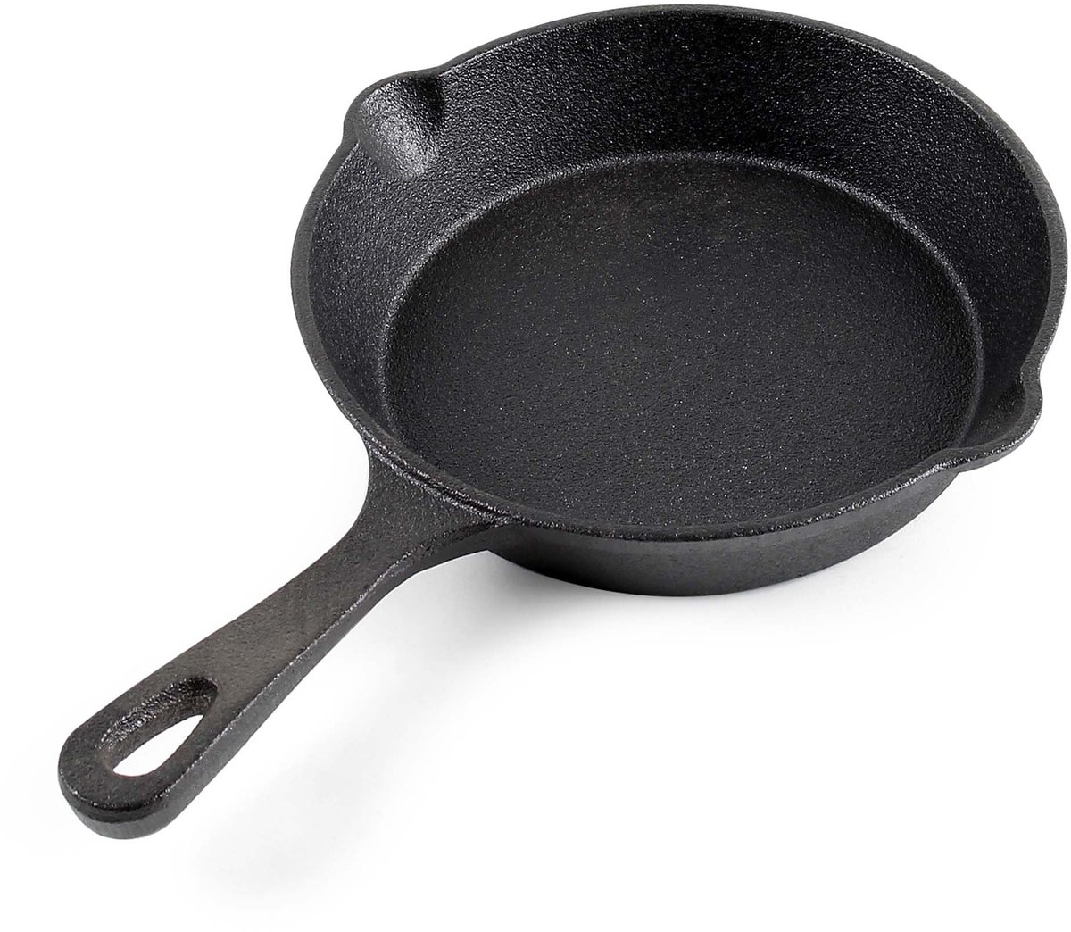 Ibenzoa® Vuurvaste Gietijzeren Kookpan met Geïntegreerde Steel en Schenktuit voor Alle Warmtebronnen